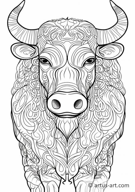 Cattle Coloring Page